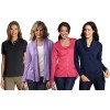 LANDS� END Damen Poloshirt Jersey Shirt Cardigan in verschiedenen Farben WOW
