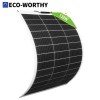 130W Flexibel Solarmodul Solarpanel Monokristallin für Wohnmobil Auto Camping