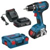 Bosch Akku-Bohrschrauber GSR 18-2-LI inkl. 2 Akkus 1,5 Ah , Ladeger�t und L-Boxx