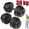 Kurzhanteln Hanteln Gewichte Hantelscheiben Hantel Set Krafttraining MASSIV 30KG