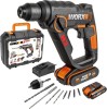 WORX WX390.1 Bohrhammer SDS-plus 20V Bohrmaschine mit Akkus & Ladegert & Koffer