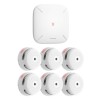 X-Sense FS61 Rauchmelder-Set 6 St�ck Funk RF mit SBS50 Basis & XS01-M WLAN