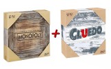 Monopoly Holz Sonderedition + Cluedo Rustikal Brettspiel Holzedition Klassiker