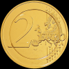 2 Euro Deutschland 24 Karat vergoldet 2009 bis 2025 Gedenkmnze Jahrgang whlbar