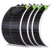 100W 200W 400W Flexibel Solarmodul Solarpanel Mono Wohnmobil Balkonkraftwerk RV