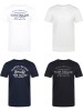 Tom Tailor Tshirt Herren Baumwolle Regular Fit 4er Pack Set Rundhals Kurzarm