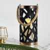 LED Laterne Lantern Soul Schwarz Batterie flacker Kerze auen Lampe Terrasse