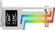GAMEPOWER Heatsync ARGB LCD GPU-Halterung wei� CPU/GPU Temp.anzeige VGA Holder