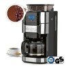 Barista Kaffeemaschine Mahlwerk 900W Edelstahl/Schwarz 12 Tassen Permanentfilter