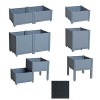 Hochbeet Pflanzkasten Pflanzbeet Blumenbeet in Rattan Optik Gemsebeet Beet
