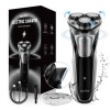 SEJOY Elektrischer Rasierer Herren Rasierapparat Nass Trocken mit Pop-up Trimmer