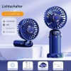 Handventilator Portable Mini Hand Ventilator Akku Aufladbar mit Aroma