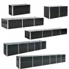 Metall Hochbeet Pflanzbeet Gem�sebeet Pflanzkasten Stahl Beet Blumenbeet Garten