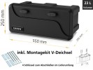 Blackit 2, Just Daken B23-2, Deichselbox mit Schloss, Werkzeugkasten, Gurtkiste