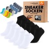 Premium Sneaker Socken Herren Damen Komfortbund Baumwolle ohne Naht (10-30 Paar)