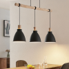 Lindby H�ngeleuchte Pendelleuchte Trebale Schwarz Holz Esstisch Lampe Holz