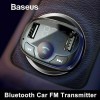 Baseus Bluetooth FM Transmitter Auto MP3 Player USB KFZ SD AUX Freisprechanlage