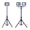 as-Schwabe SLIMLINE Chip-LED Baustrahler mit Stativ 30 W IP65 Arbeitsleuchte
