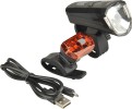 Fischer Fahrrad Beleuchtungs-Set 30/15 Lux Front- und Rckleuchte IP44 85344