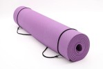 FiduSport TPE Yogamatte rutschfest Fitnessmatte Gymnastik Pilates Matte Lila
