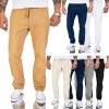 Herren Hose locker Sommerhose Baumwolle Leine Hose Stoffhose Regular Fit RC-2152