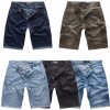 Gelverie Herren Jeans Short Kurze Bermuda Shorts Hose Denim Stonewashed M58
