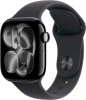 Apple Watch 11 GPS Alu Jetblack 42mm Black Silicon Band, NEU Sonstige