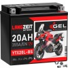 Langzeit YTX20L-BS GEL Motorradbatterie 12V 20Ah 51821 CTX20L-BS GTX20L-BS