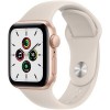 Apple Watch SE 2021 Sportarmband 40 mm Alu GPS Smartwatch gold/polarstern
