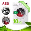 AEG Waschmaschine 10 kg freistehend Waschautomat Frontlader Display 1400 UPM NEU
