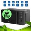 Mikrowelle 700 Watt mit 800 Watt Grill 20 L 8 Auto Programme 5 Stufen Schwarz