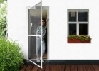Fliegengitter Teleskop T�r Bausatz Balkon Terrasse Alu Rahmen Insektenschutz