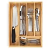 Universal Bambus Schubladeneinsatz 5 F�cher Besteckkasten Besteckbox Organizer