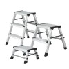 Aluminium Klapptritt Klappleiter klappbar Trittleiter Leiter 1-3 Stufen Fu�tritt