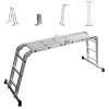 Mehrzweckleiter Teleskopleiter Aluleiter 3x4 Allzweckleiter Stehleiter 339 cm