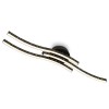 LED Deckenleuchte Glitzereffekt Laserlochoptik Warmweies Licht 80,5cm Schwarz
