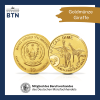Goldmnze Giraffe 2021 Stempelglanz African Dime Republik Ruanda Bankfrisch