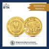 Goldmnze Nashorn 2021 Stempelglanz African Dime Republik Ruanda Bankfrisch