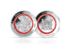 Weihnachtsmnze 2022 Fiji Half-Dollar | Silber | Roter Polymerring | Limitiert