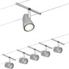 Paulmann 94465 CorDuo Cup Seilsystem max.5x10 W Chrom matt GU5,3 5 Meter 60VA