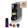 Krups XN110B Essenza Mini Nespresso Kaffeemaschine Kapselautomat Grau
