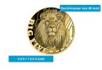 Goldmünze Motiv Afrikanischer Löwe 999/1000 Gold