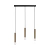 LED Pendellampe messing schwarz matt Wohnlampe 3 flammige Pendelleuchte retro