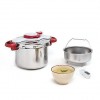 Tefal P4620733 Edelstahl Schnellkochtopf Clipso Minut' Perfect 6L
