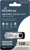 Mediarange USB Stick 128GB Speicherstick silber Typ C USB 3.2 Gen 1