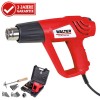WALTER Hei�luftpistole Hei�luftf�n Hei�luftgebl�se 2000W, 2 Stufen, inkl Zubeh�r