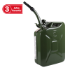 WALTER Benzinkanister 20 L, flexibler Einf�llstutzen/Trichter, Metall,gr�n