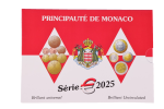 Monaco Kursmnzensatz 2025 Coinset ( 3,88 Euro ) mit Schuber / Folder BU