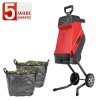 Scheppach 2IN1 Elektro Gartenhcksler GS55 Hcksler Schredder 2400W 2 Fangscke