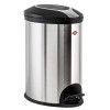 Wesco Mlleimer Abfalleimer Treteimer 12 Liter Edelstahl matt / Kunststoff